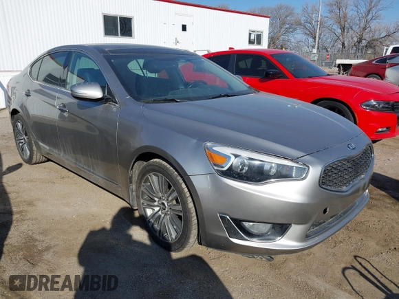 2014 Kia Cadenza Premium with VIN KNALN4D77E5120382, listed as a IAAI auction lot 41798282 with 78,757 mi miles. Bid and sale history available at carsss.com. Image 1.
