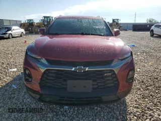 2021 Chevrolet Blazer RS with VIN 3GNKBERSXMS521902, listed as a Copart auction lot 54142845 with 51,135 mi miles and Salvage title. Bid and sale history available at DreamBid. Image 5.