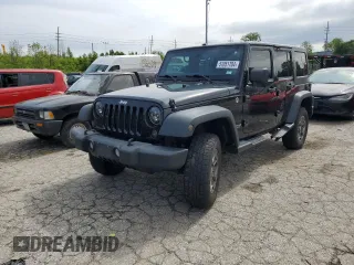 2014 Jeep Wrangler Unlimited Sport with VIN 1C4BJWDG6EL320381, listed as a Copart auction lot 51051704 with 163,127 mi miles and Salvage Title. Bid and sale history available at carsss.com. Image 1.