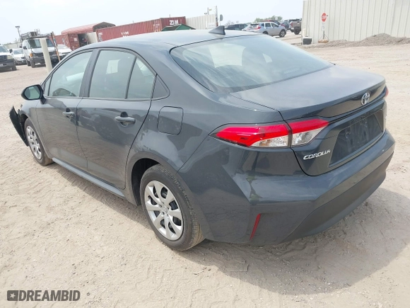 2024 Toyota Corolla LE with VIN 5YFB4MDE4RP177910, listed as a IAAI auction lot 42081738 with 21,653 mi miles. Bid and sale history available at carsss.com. Image 3.