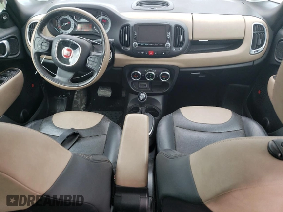 2017 FIAT 500L Lounge with VIN ZFBCFACH1HZ040164, listed as a Copart auction lot 47177495 with 35,209 mi miles and Salvage Title. Bid and sale history available at DreamBid. Image 8.