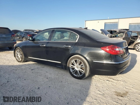 2013 Hyundai Genesis 3.8L with VIN KMHGC4DD2DU235018, listed as a Copart auction lot 68791954 with 171,739 mi miles and Salvage Title. Bid and sale history available at carsss.com. Image 2.