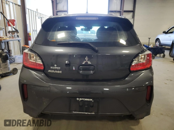 2024 Mitsubishi Mirage ES with VIN ML32AUHJ5RH015590, listed as a Copart auction lot 53115655 with 2,969 mi miles and Salvage title. Bid and sale history available at DreamBid. Image 6.
