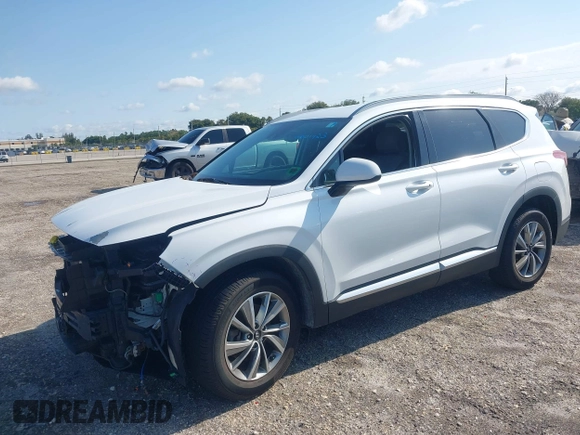 2019 Hyundai Santa Fe SEL with VIN 5NMS33AD6KH081690, listed as a IAAI auction lot 41961423 with 114,389 mi miles and . Bid and sale history available at DreamBid. Image 18.