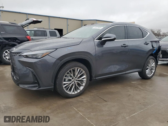 2023 Lexus NX with VIN 2T2GKCEZ6PC009668, listed as a Copart auction lot 44822605 with 7,046 mi miles and Salvage Title. Bid and sale history available at carsss.com. Image 1.