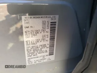 2024 Nissan Pathfinder Platinum with VIN 5N1DR3DG0RC274130, listed as a Copart auction lot 82859564 with 0 mi miles and Non Repairable. Bid and sale history available at carsss.com. Image 14.