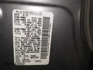 2018 Nissan Rogue SV z VIN JN8AT2MV4JW344365, wystawiony jako IAAI lot #42145147 z przebiegiem 95 634 mil mil oraz . Historia ofert i sprzedaży dostępna na DreamBid. Obrazek 9.