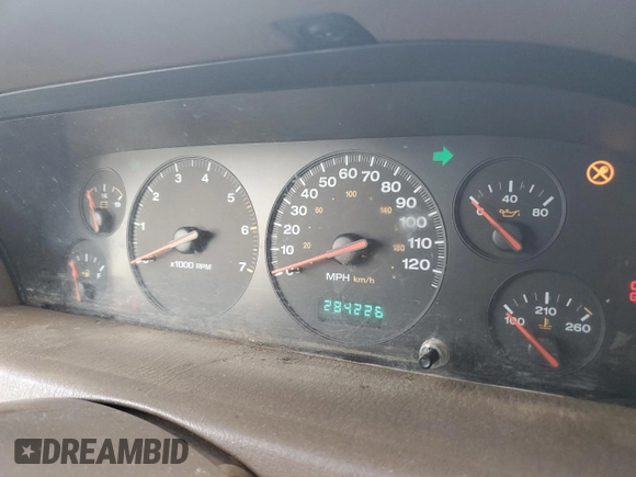 1999 Jeep Grand Cherokee Limited with VIN 1J4GW68N2XC581746, listed as a Copart auction lot 45413775 with 284,226 mi miles and Salvage Title. Bid and sale history available at carsss.com. Image 9.