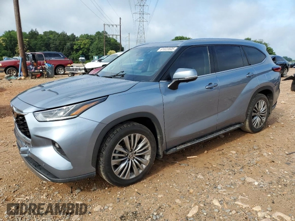 2023 Toyota Highlander L with VIN 5TDKDRBH3PS000635, listed as a Copart auction lot 61023505 with 47,348 mi miles and Salvage title. Bid and sale history available at DreamBid. Image 1.