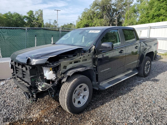 2022 Chevrolet Colorado 2WD Z71 with VIN 1GCGSDEN7N1185718, listed as a Copart auction lot 50236814 with 18,602 mi miles and Salvage Title. Bid and sale history available at carsss.com. Image 1.