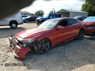 2020 Genesis G70 2.0T z VIN KMTG44LA6LU045375, wystawiony jako Copart lot #59291075 z przebiegiem 56 810 mil mil oraz Nie do naprawy • Non repairable. Historia ofert i sprzedaży dostępna na DreamBid. Obrazek 1.