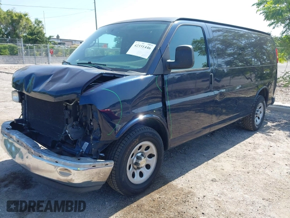 2013 Chevrolet Express Cargo с VIN 1GCSGAFX5D1155948, выставлен на аукционе IAAI как лот 42331446 с пробегом 99 368 миль миль и . История ставок и продаж доступна на DreamBid. Изображение 2.