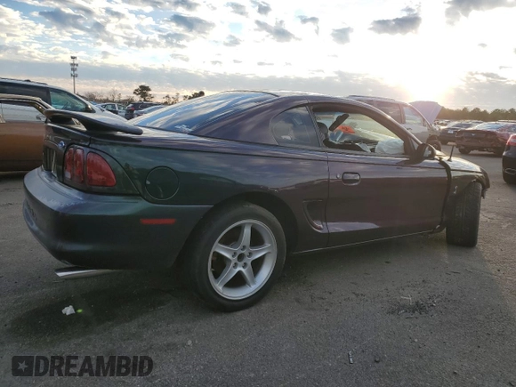 1996 Ford Mustang Cobra with VIN 1FALP47V8TF171331, listed as a Copart auction lot 83771084 with 0 mi miles and Salvage Title. Bid and sale history available at carsss.com. Image 3.