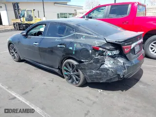 2017 Nissan Maxima SR with VIN 1N4AA6AP3HC453917, listed as a IAAI auction lot 41943615 with 114,048 mi miles. Bid and sale history available at carsss.com. Image 3.