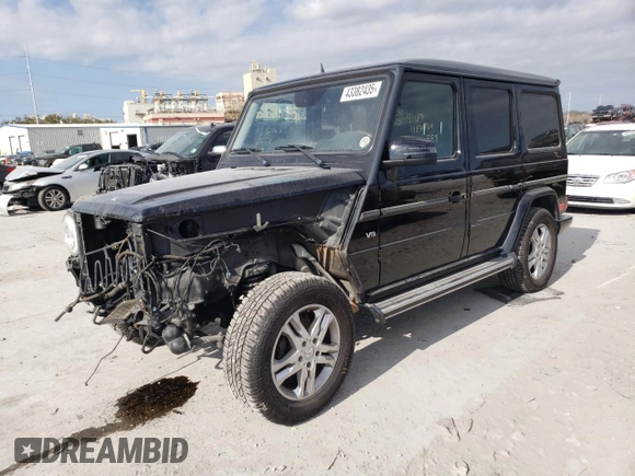 2013 Mercedes-Benz G 550 with VIN WDCYC3HF2DX207470, listed as a Copart auction lot 43382435 with 82,521 mi miles and Salvage title. Bid and sale history available at DreamBid. Image 1.
