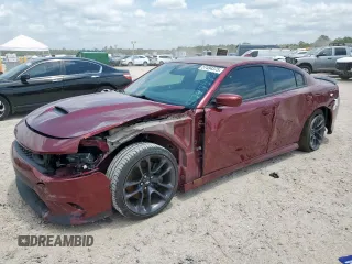 2020 Dodge Charger Scat Pack z VIN 2C3CDXGJ6LH219557, wystawiony jako Copart lot #57494375 z przebiegiem 43 591 mil mil oraz Szkody całkowita. Historia ofert i sprzedaży dostępna na DreamBid. Obrazek 1.