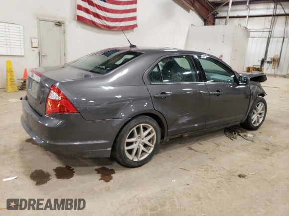 2011 Ford Fusion SEL with VIN 3FAHP0JA1BR345813, listed as a Copart auction lot 46787025 with 183,067 mi miles and Salvage Title. Bid and sale history available at carsss.com. Image 3.