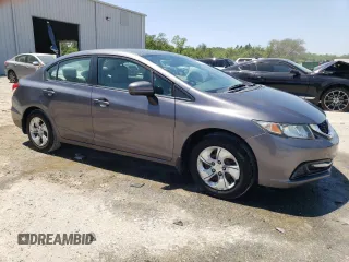 2015 Honda Civic Sedan LX with VIN 19XFB2F58FE017695, listed as a Copart auction lot 53113215 with 46,725 mi miles and Salvage Title. Bid and sale history available at carsss.com. Image 4.