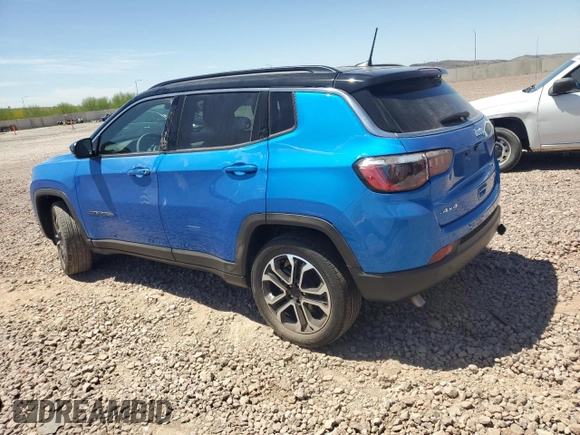 2024 Jeep Compass Limited z VIN 3C4NJDCN4RT593203, wystawiony jako Copart lot #54519135 z przebiegiem 15 804 mil mil oraz Szkoda całkowita • Salvage title. Historia ofert i sprzedaży dostępna na DreamBid. Obrazek 2.