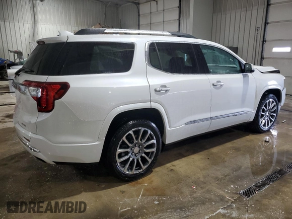 2022 GMC Acadia Denali with VIN 1GKKNXLS7NZ148864, listed as a Copart auction lot 42420035 with 25,921 mi miles and Salvage title. Bid and sale history available at DreamBid. Image 3.