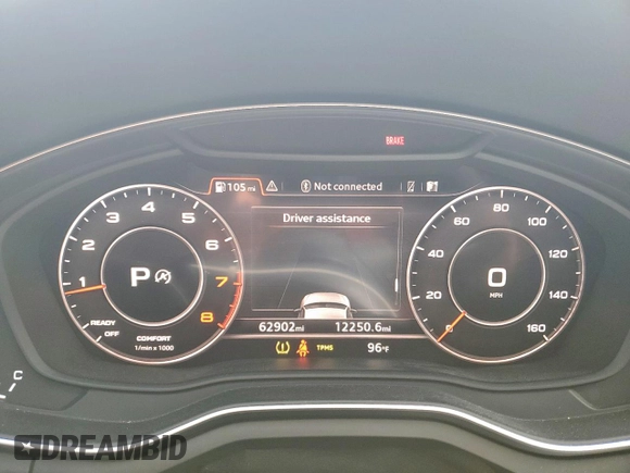 2018 Audi A4 Premium Plus z VIN WAUENAF49JA101537, wystawiony jako Copart lot #56753775 z przebiegiem 62 902 mil mil oraz Szkoda całkowita • Salvage title. Historia ofert i sprzedaży dostępna na DreamBid. Obrazek 9.