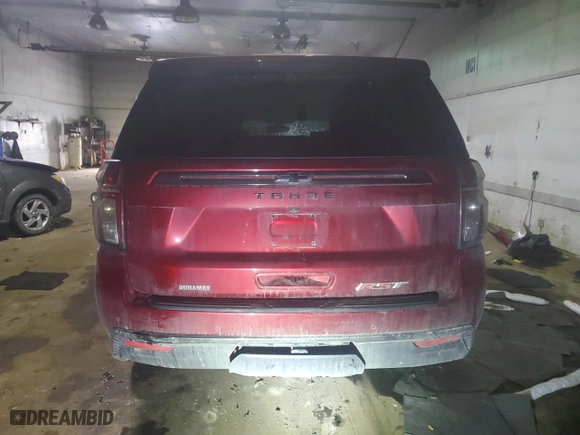 2021 Chevrolet Tahoe RST with VIN 1GNSKRKTXMR308574, listed as a Copart auction lot 89366675 with 0 mi miles and Non Repairable. Bid and sale history available at carsss.com. Image 6.