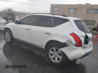 2007 Nissan Murano S with VIN JN8AZ08W77W636607, listed as a IAAI auction lot 41778534 with 187,821 mi miles and . Bid and sale history available at DreamBid. Image 3.