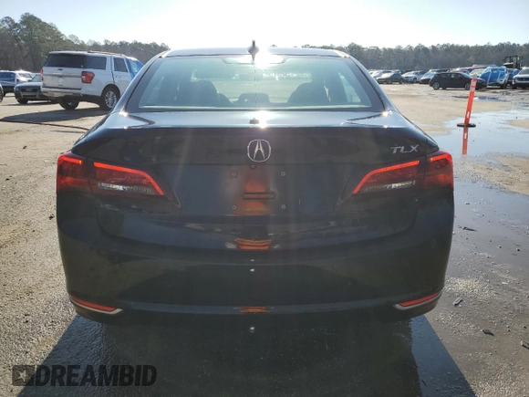 2015 Acura TLX Advance with VIN 19UUB2F79FA009585, listed as a Copart auction lot 48476795 with 89,985 mi miles and Salvage title. Bid and sale history available at DreamBid. Image 6.