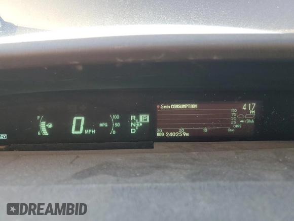 2012 Toyota Prius One with VIN JTDKN3DU1C1532946, listed as a Copart auction lot 81153634 with 240,259 mi miles and Clean Title. Bid and sale history available at carsss.com. Image 9.