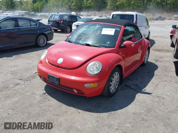 2004 Volkswagen Beetle with VIN 3VWCM21Y44M307429, listed as a IAAI auction lot 42247301 with 60,166 mi miles and . Bid and sale history available at DreamBid. Image 2.