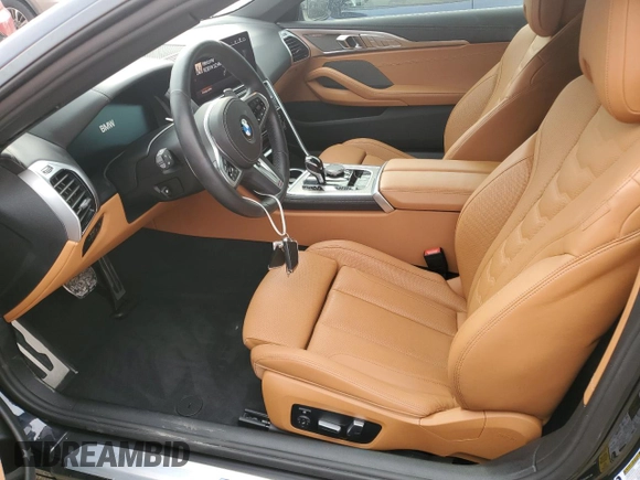 2024 BMW 8 Series 840i with VIN WBADZ2C01RCP02318, listed as a Copart auction lot 75261724 with 4,357 mi miles and Salvage Title. Bid and sale history available at carsss.com. Image 7.