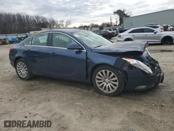 2011 Buick Regal CXL RL6 with VIN W04GU5GC9B1008105, listed as a Copart auction lot 47742665 with 77,717 mi miles and Salvage Title. Bid and sale history available at carsss.com. Image 4.