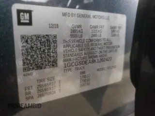 2019 Chevrolet Colorado 2WD Z71 z VIN 1GCGSDEA8K1202423, wystawiony jako Copart lot #81507604 z przebiegiem 57 421 mil mil oraz Szkoda całkowita • Salvage title. Historia ofert i sprzedaży dostępna na DreamBid. Obrazek 13.