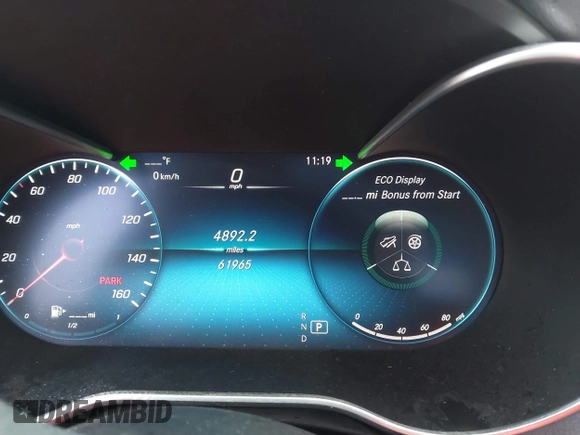 2021 Mercedes-Benz C 300 with VIN W1KWF8EB7MR643325, listed as a IAAI auction lot 42252453 with 61,965 mi miles and . Bid and sale history available at DreamBid. Image 7.