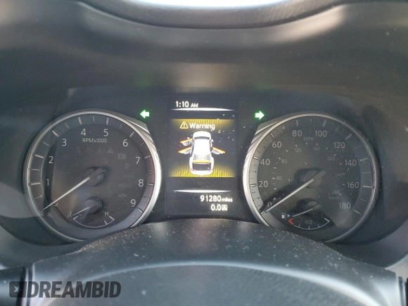 2020 Infiniti Q50 Pure with VIN JN1EV7AR8LM255427, listed as a Copart auction lot 84402194 with 91,280 mi miles and Salvage title. Bid and sale history available at DreamBid. Image 9.