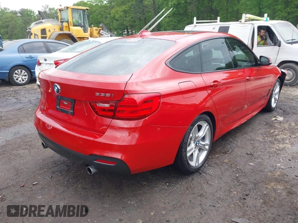 2014 BMW 3 Series GT 335i Gran Turismo xDrive with VIN WBA3X9C52ED152721, listed as a IAAI auction lot 42079523 with 92,233 mi miles and . Bid and sale history available at DreamBid. Image 4.