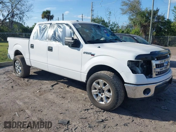 2014 Ford F-150 XL with VIN 1FTFW1CF6EFC18124, listed as a IAAI auction lot 41635771 with 1 mi miles. Bid and sale history available at carsss.com. Image 1.