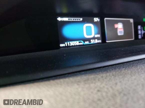 2016 Toyota Prius Four with VIN JTDKARFU9G3022267, listed as a Copart auction lot 49231235 with 113,058 mi miles and Salvage Title. Bid and sale history available at DreamBid. Image 9.