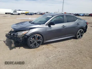 2020 Nissan Sentra SR with VIN 3N1AB8DVXLY281451, listed as a Copart auction lot 54754345 with 58,025 mi miles and Clean Title. Bid and sale history available at DreamBid. Image 1.