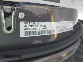 2020 Chrysler Pacifica Touring L with VIN 2C4RC1BG1LR269004, listed as a IAAI auction lot 42287228 with 71,498 mi miles and . Bid and sale history available at DreamBid. Image 9.