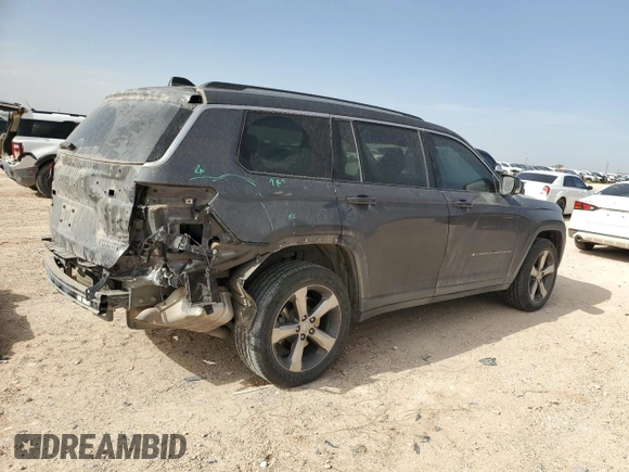 2021 Jeep Grand Cherokee Limited with VIN 1C4RJJBG3M8208322, listed as a Copart auction lot 56377745 with 89,879 mi miles and Salvage title. Bid and sale history available at DreamBid. Image 3.