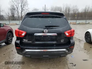 2017 Nissan Pathfinder SV with VIN 5N1DR2MM3HC614854, listed as a Copart auction lot 44518815 with 132,454 mi miles and Salvage title. Bid and sale history available at DreamBid. Image 6.