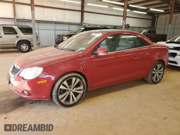 2008 Volkswagen Eos 3.2L with VIN WVWDB71F38V010883, listed as a Copart auction lot 46169745 with 189,772 mi miles and Salvage Title. Bid and sale history available at DreamBid. Image 1.