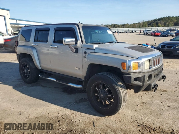 2007 Hummer H3 SUV with VIN 5GTDN13E478120727, listed as a Copart auction lot 79502354 with 151,598 mi miles and Salvage Title. Bid and sale history available at DreamBid. Image 4.