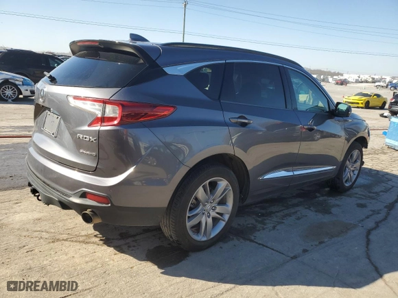 2020 Acura RDX w/Advance Pkg with VIN 5J8TC2H76LL000025, listed as a Copart auction lot 48022725 with 161,677 mi miles and Salvage Title. Bid and sale history available at carsss.com. Image 3.