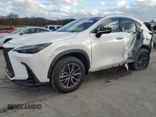 2025 Lexus NX with VIN JTJGGCEZ4S2019366, listed as a Copart auction lot 83571894 with 2,336 mi miles and Salvage Title. Bid and sale history available at carsss.com. Image 1.