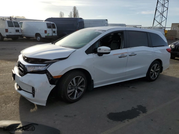 2024 Honda Odyssey Touring with VIN 5FNRL6H86RB000370, listed as a Copart auction lot 45687255 with NaN miles and Salvage Title. Bid and sale history available at carsss.com. Image 1.