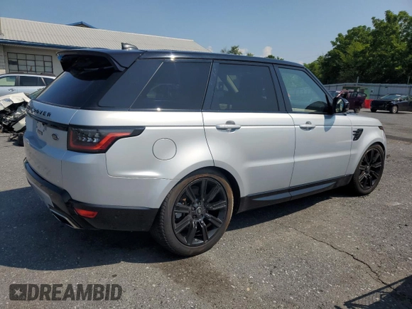 2021 Land Rover Range Rover Sport HSE Silver Edition with VIN SALWR2SU1MA753766, listed as a Copart auction lot 67033275 with Not provided miles and Clean title. Bid and sale history available at DreamBid. Image 3.