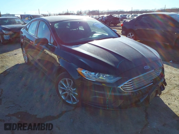 2017 Ford Fusion SE with VIN 3FA6P0H72HR396344, listed as a IAAI auction lot 41460068 with 56,502 mi miles. Bid and sale history available at carsss.com. Image 1.
