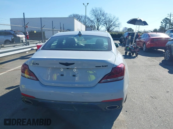 2020 Genesis G70 3.3T with VIN KMTG34LE6LU047066, listed as a IAAI auction lot 41488910 with 29,031 mi miles. Bid and sale history available at carsss.com. Image 16.